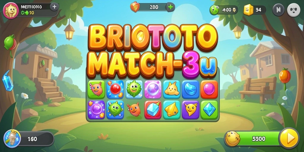 Tampilan gameplay BRIOTOTO yang seru dan menantang.